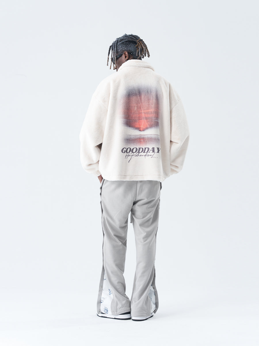 Sunset Handwriting Sherpa Jacket