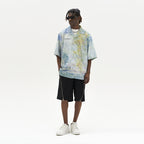 Impressionist Forest Landscape Full Print Cuban Shirt