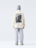 Flowers Photo Sherpa Jacket