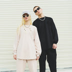 Embossed Gothic Logo Suede L/S Tee