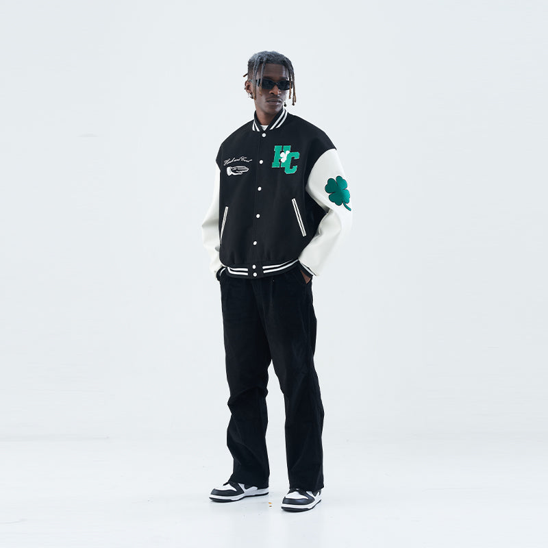 Quatrefoil Varsity Jacket