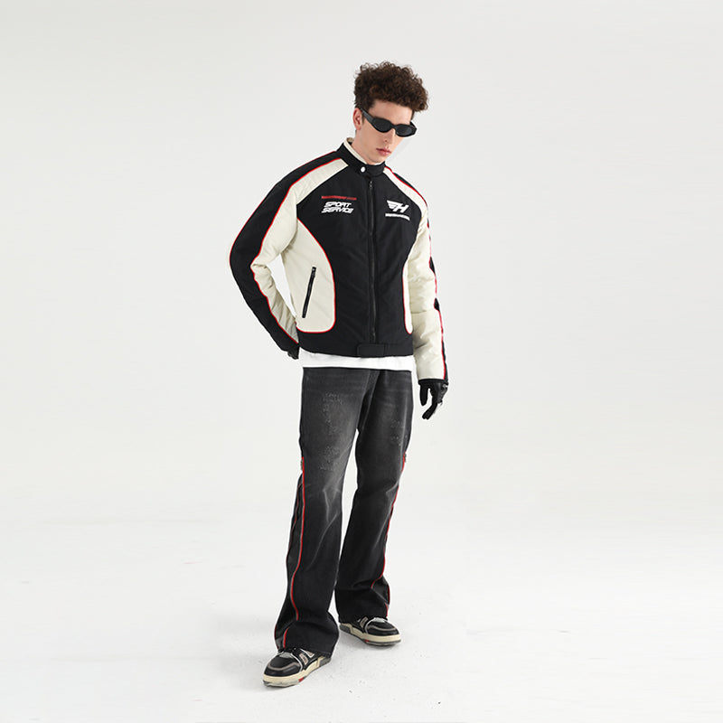 Racing Logo Paneled Jacket