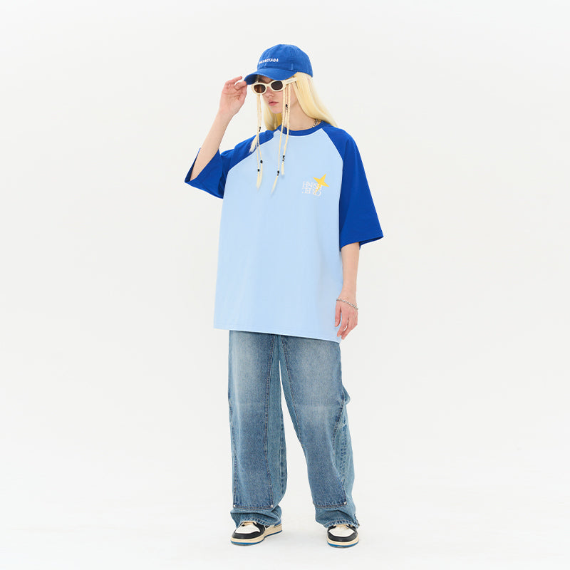 Stars Raglan Logo Tee