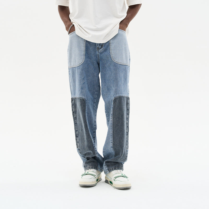 Straight Paneled Denim