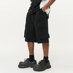 Large Pockets Buckle Shorts