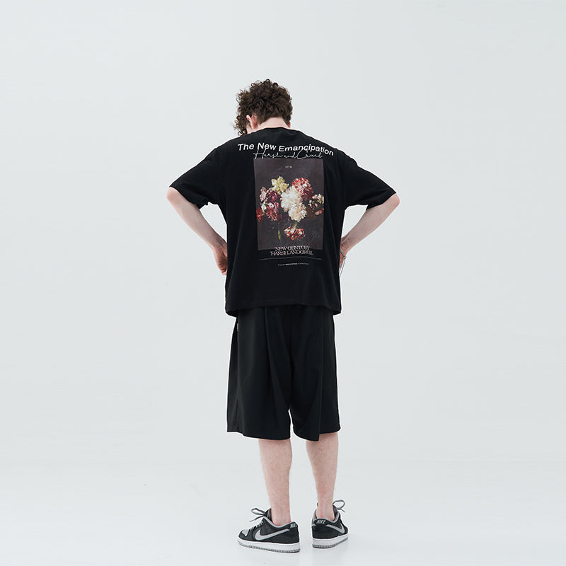 Oil Painting Floral Tee