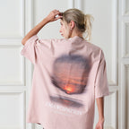 Oil Painting Beach Sunset Tee