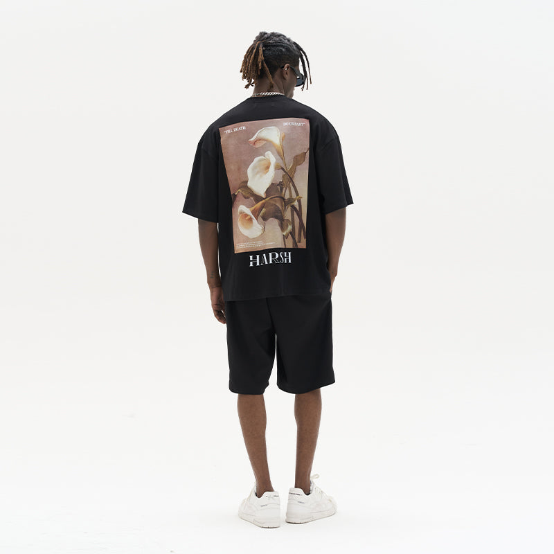 Calla Lily Oil Painting Printed Tee
