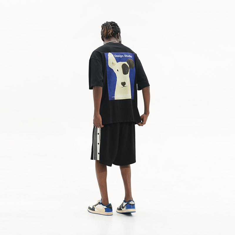 Oil Painting Dalmatian Printed Tee