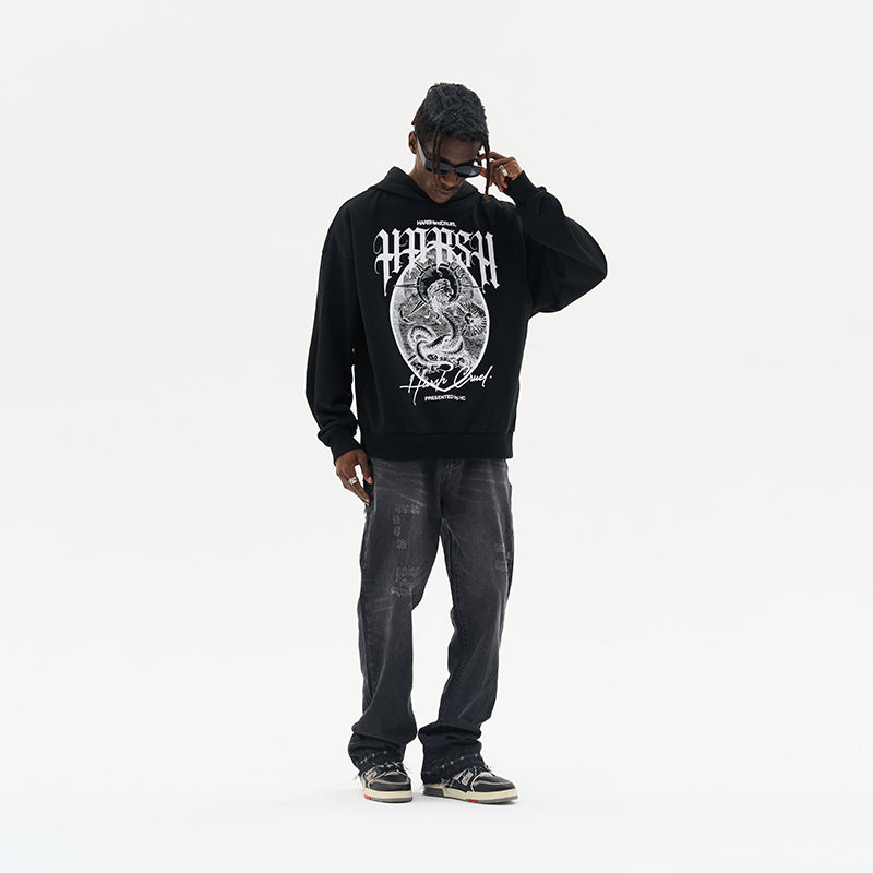 Medieval Emblem Printed Hoodie