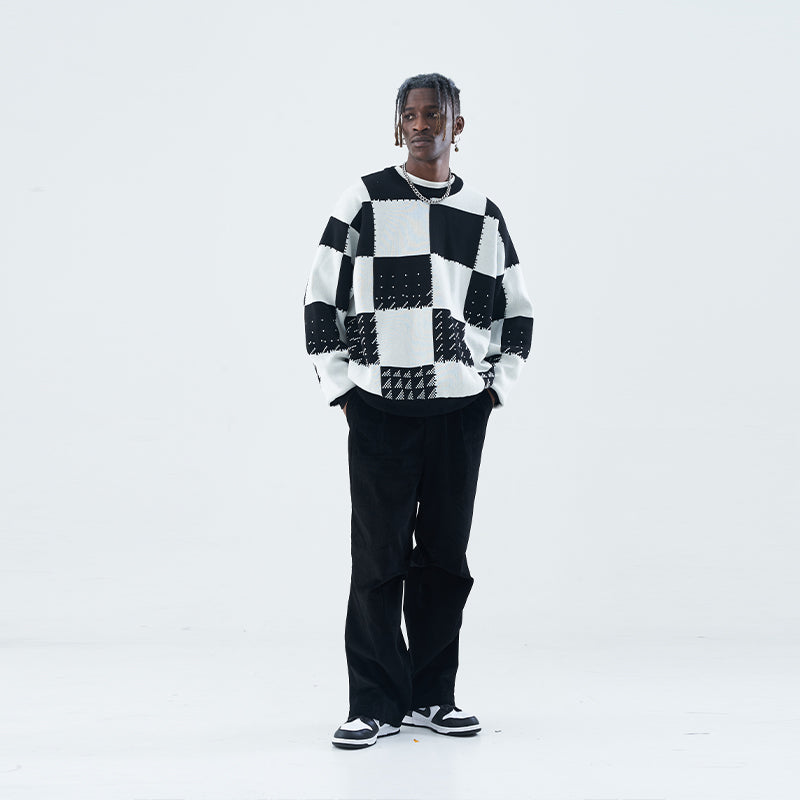 Mosaic Chessboard Sweater