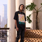 Retro Oil Painting Flowers Logo Tee