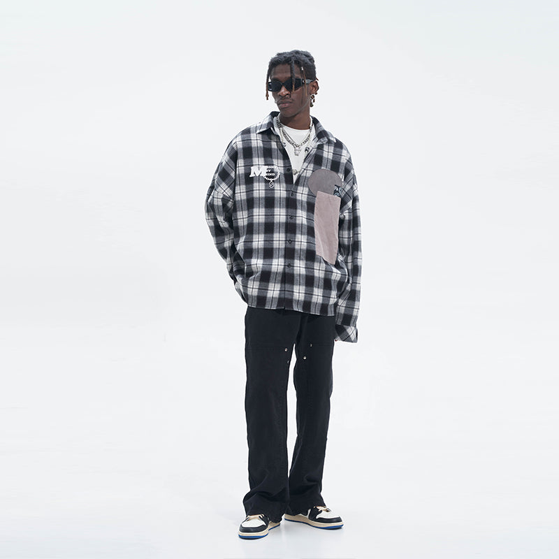 Pannel Plaid L/S Shirt