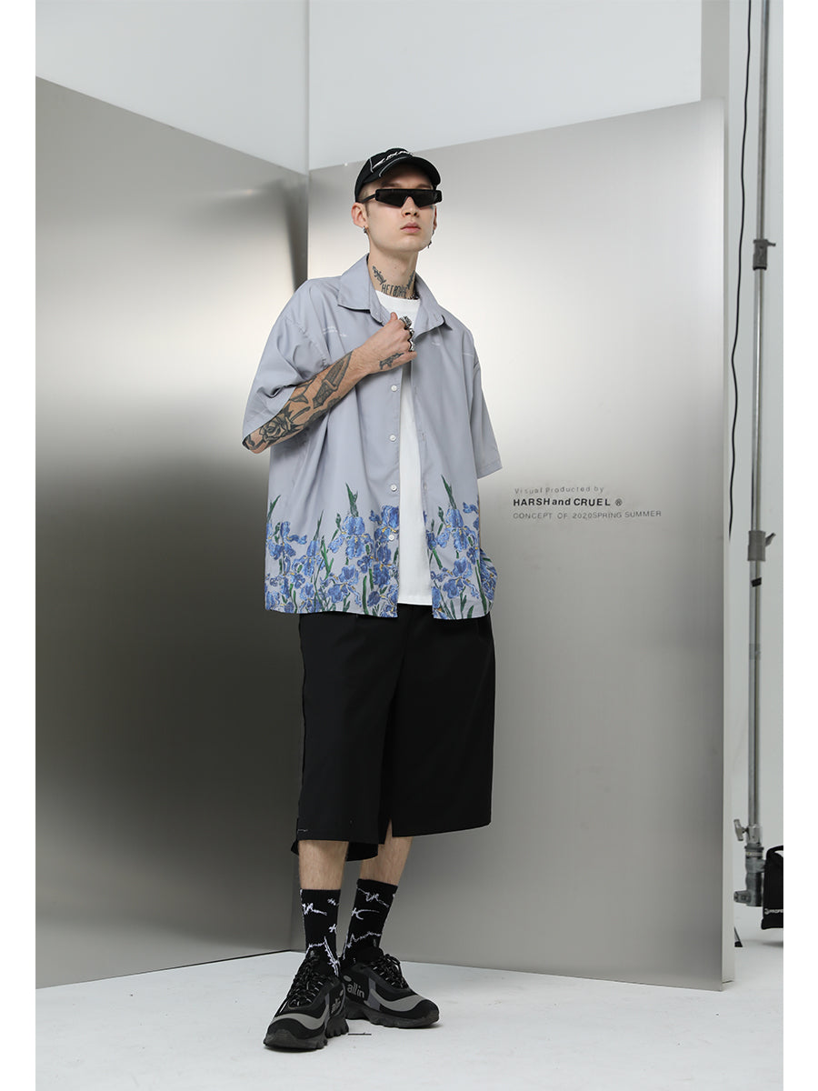 Floral Logo Cuban Shirt