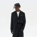 Asymmetric Pocket Deconstructed Suit jacket