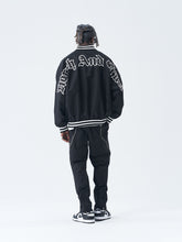 Load image into Gallery viewer, Gothic Logo Embroidered Varsity Jacket
