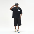 Handpainted Slogan Printed Tee