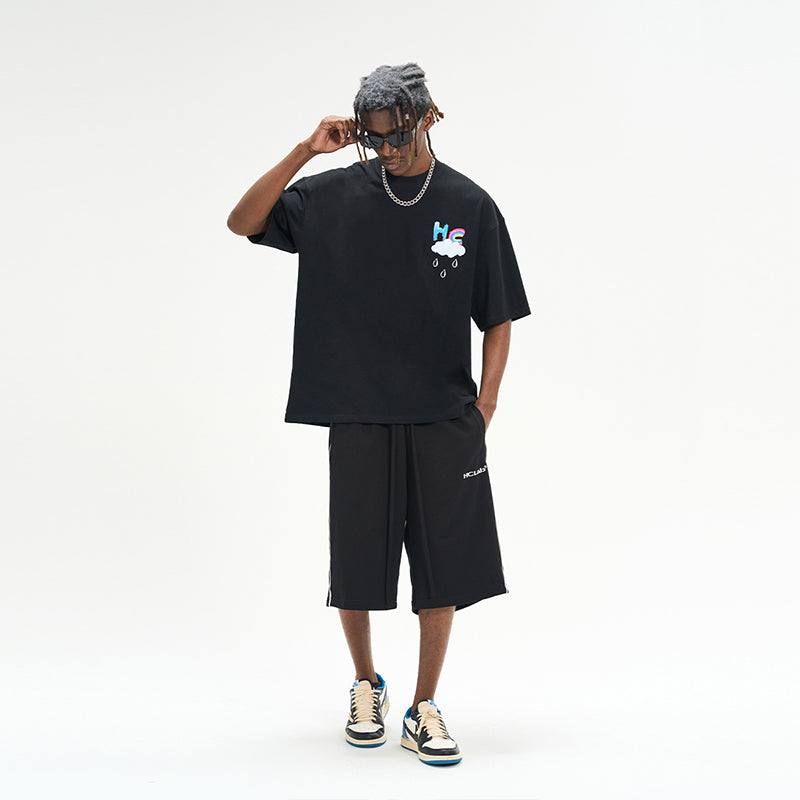 Handpainted Slogan Printed Tee