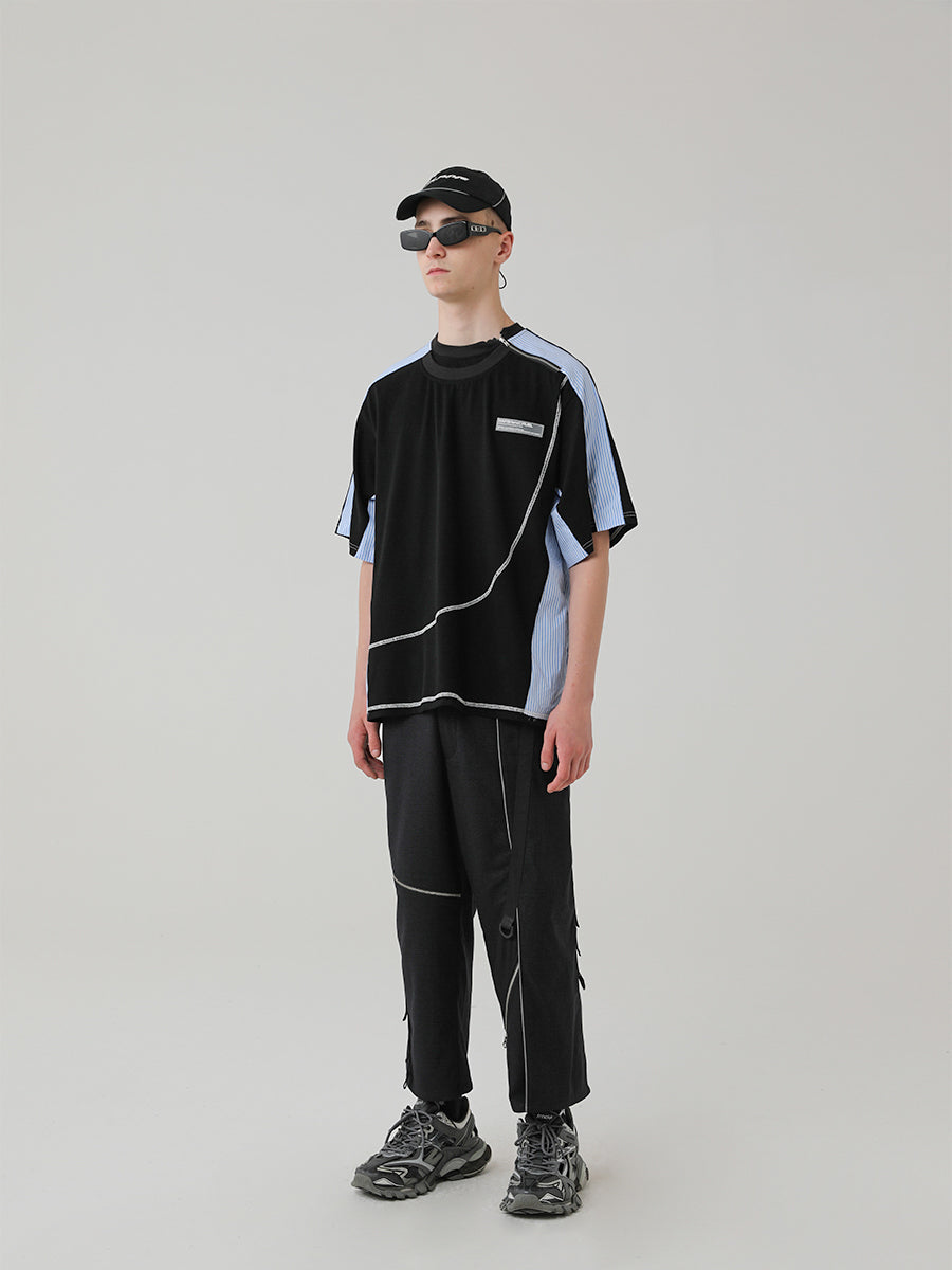 Deconstruction Stitched Logo Tee