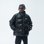 Angels Circle Leather Down Jacket
