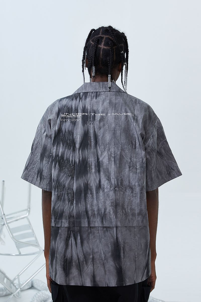 Mottled Washed Cuban Shirt