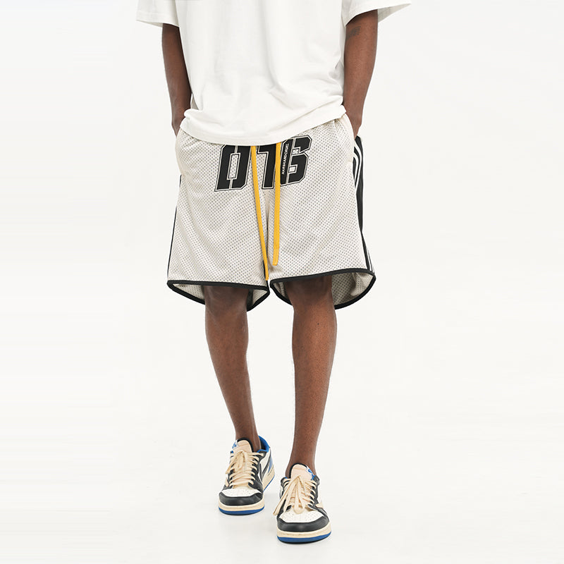 Drawstrings Embroidered Basketball Shorts