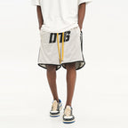 Drawstrings Embroidered Basketball Shorts