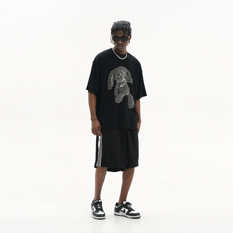 Dark Rabbit Doll Printed Tee