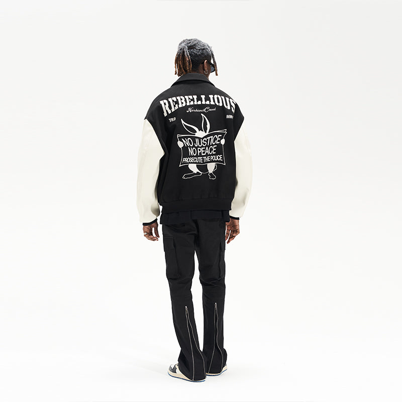 Rebel Rabbit Varsity Jacket