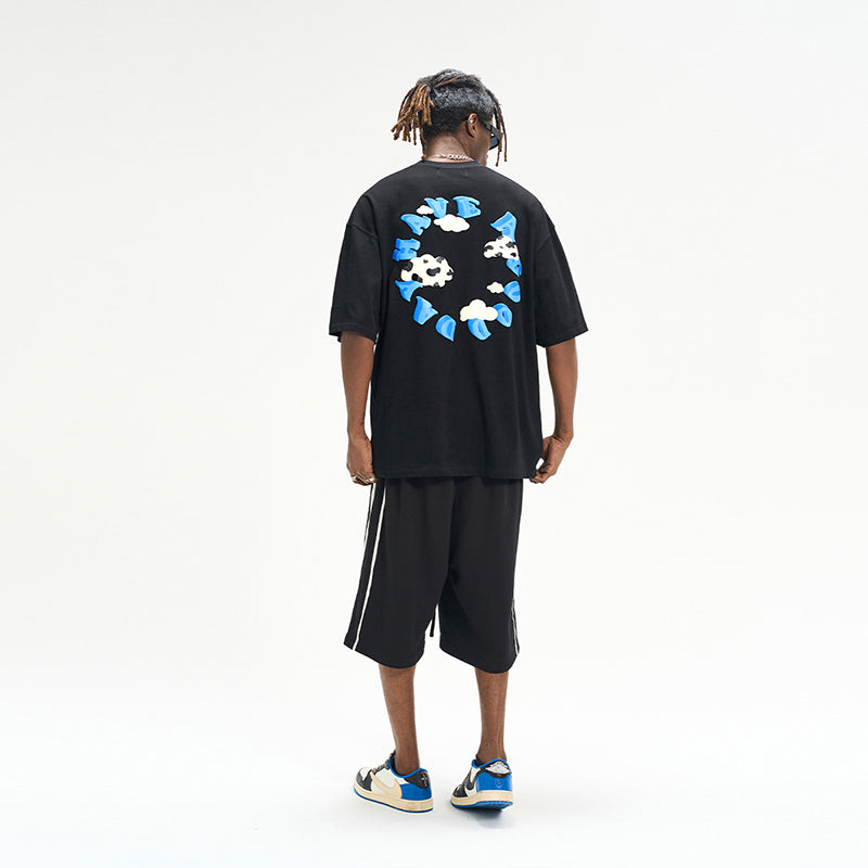 3D Clouds Logo Ring Printed Tee