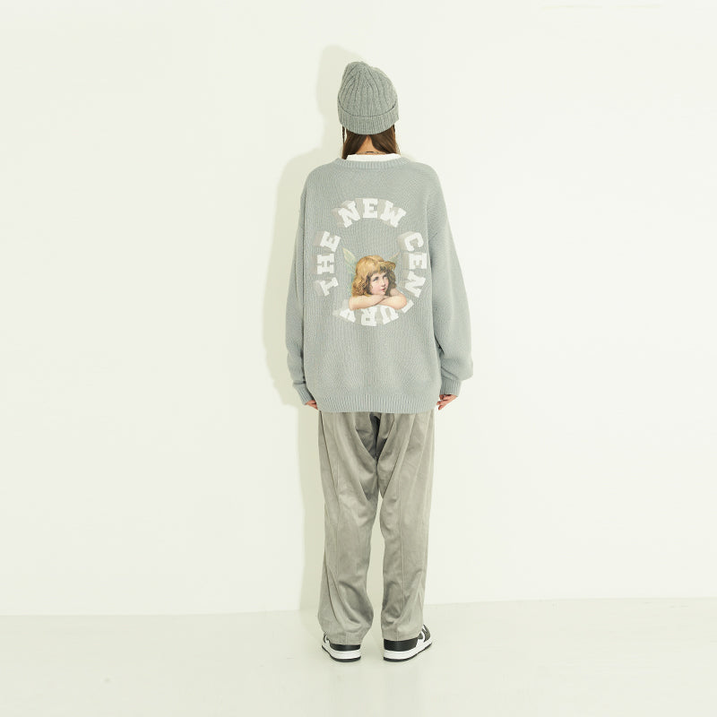 3D Circle Angel Sweater