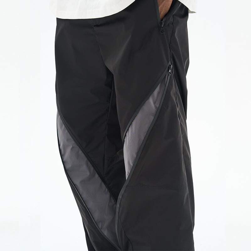 Nylon Zipper Functional Cargo Trousers