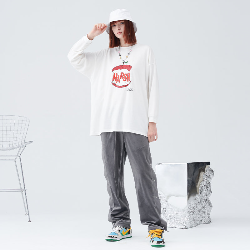 Apple Foam Logo Long Sleeve Tee