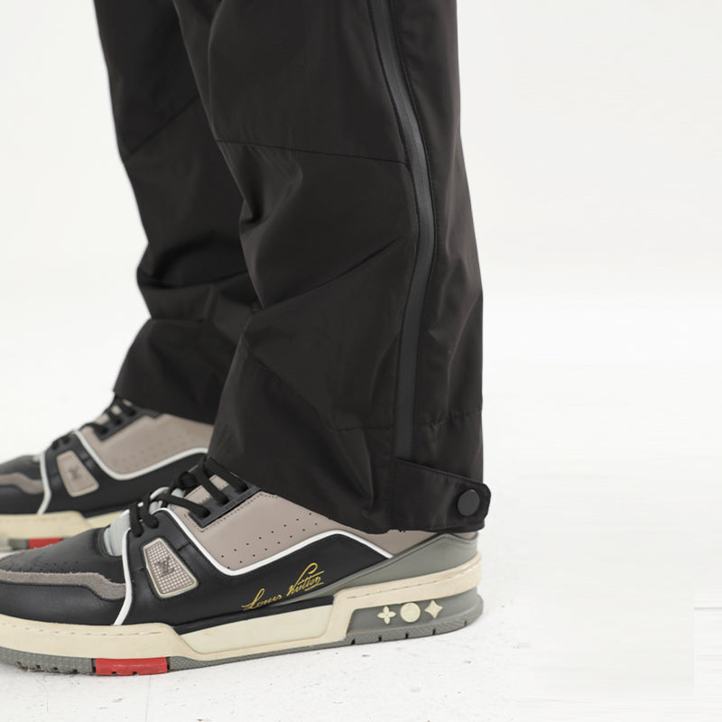 Nylon Logo Flared Trousers