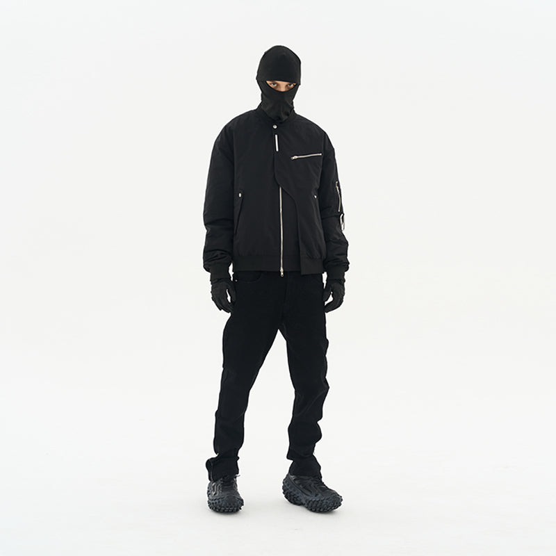 MA-1 Layered Multi-Pocket Buckle Jacket
