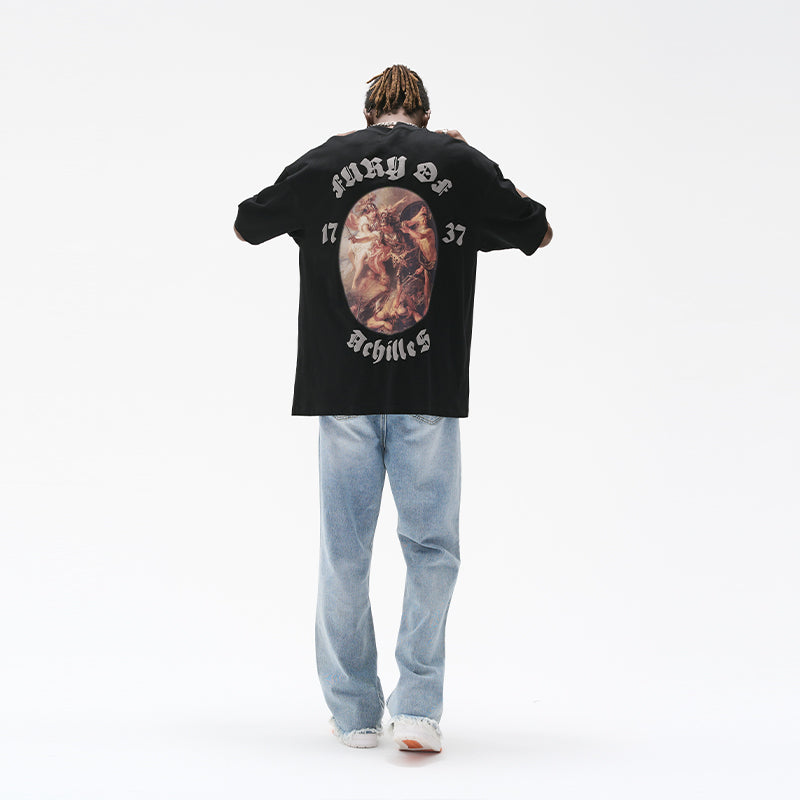 Achilles Oil Painting Foam Printed Tee