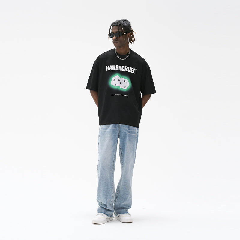 3D Dice Logo Printed Tee