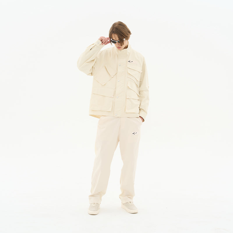 Asymmetrical Multi-Pocket Functional Jacket