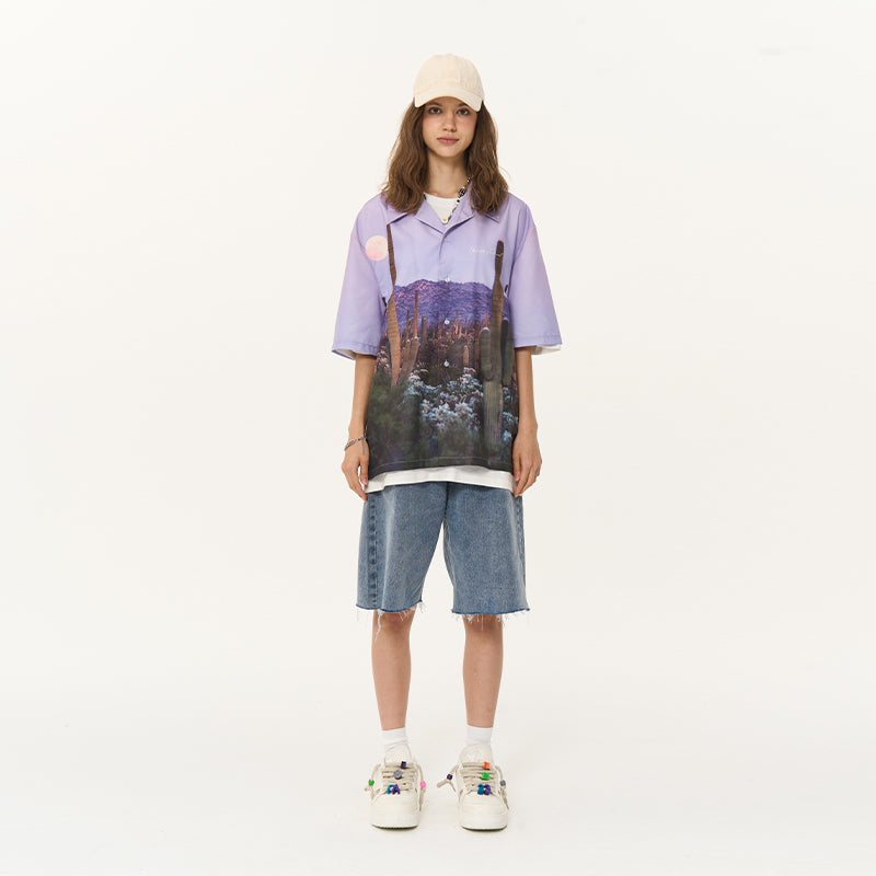 Cactus Desert Cuban Shirt