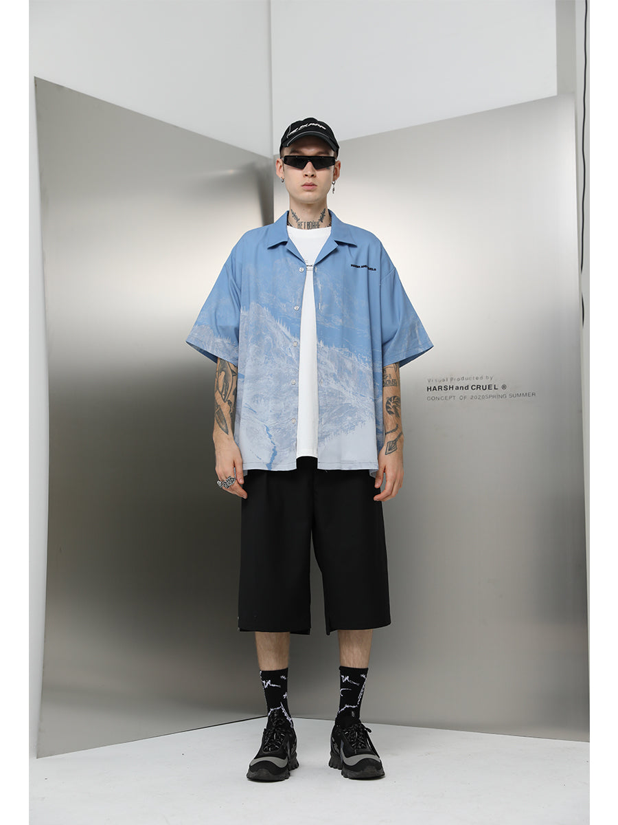 Negative Mountain Cuban Shirt