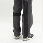 Functional Zipper Nylon Straight Trousers