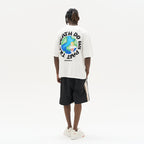 Slogan Ring Handpainted Earth Printed Tee