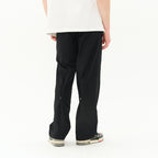 Magnetic Buttons Stitching Loose Trousers