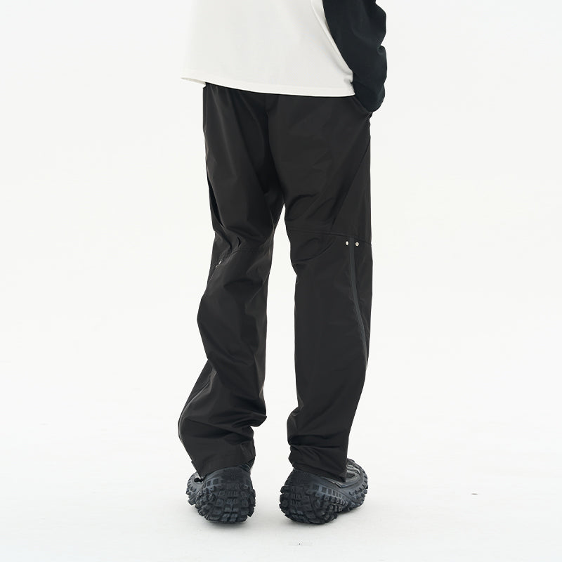 Functional Deconstructed Zipper Trousers