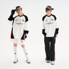 Retro Stitching Two Pieces L/S Jersey