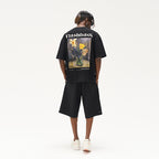 Oil Painting Flowerpot Printed Tee