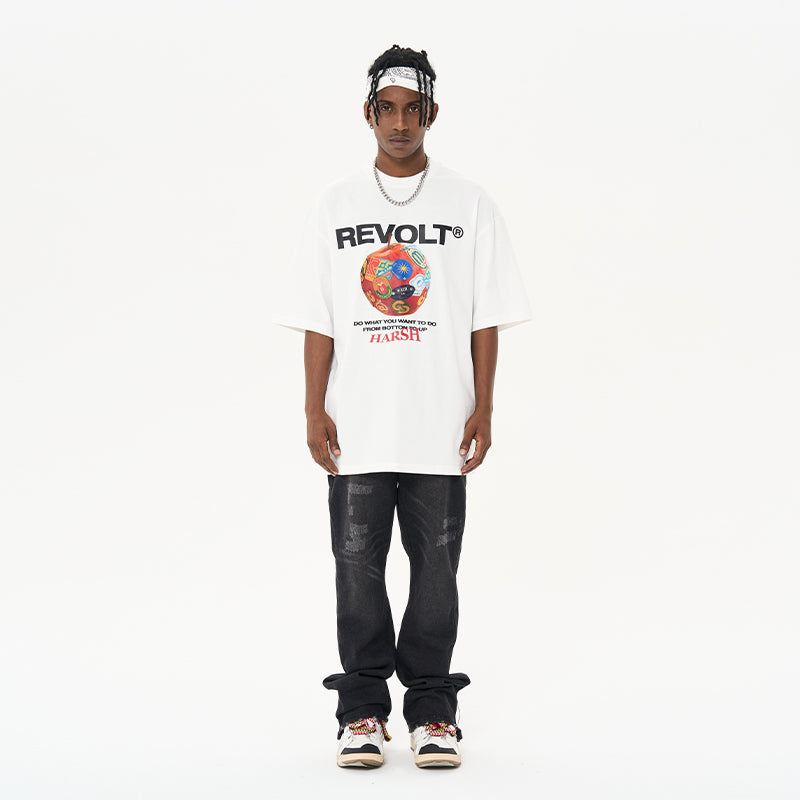 Stickers Apple Printed Tee