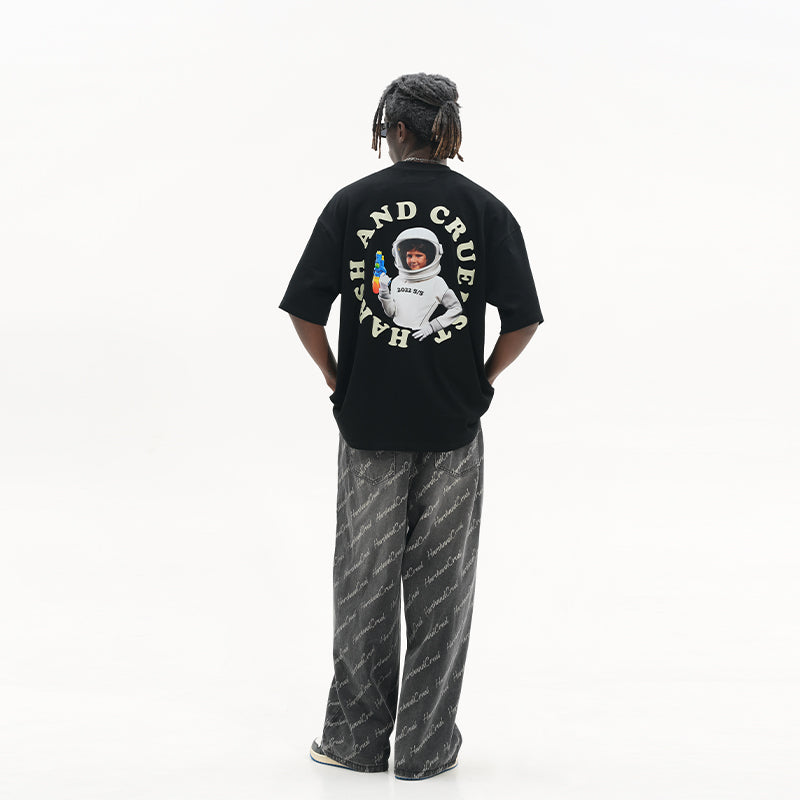 Baby Astronaut Ring Printed Tee