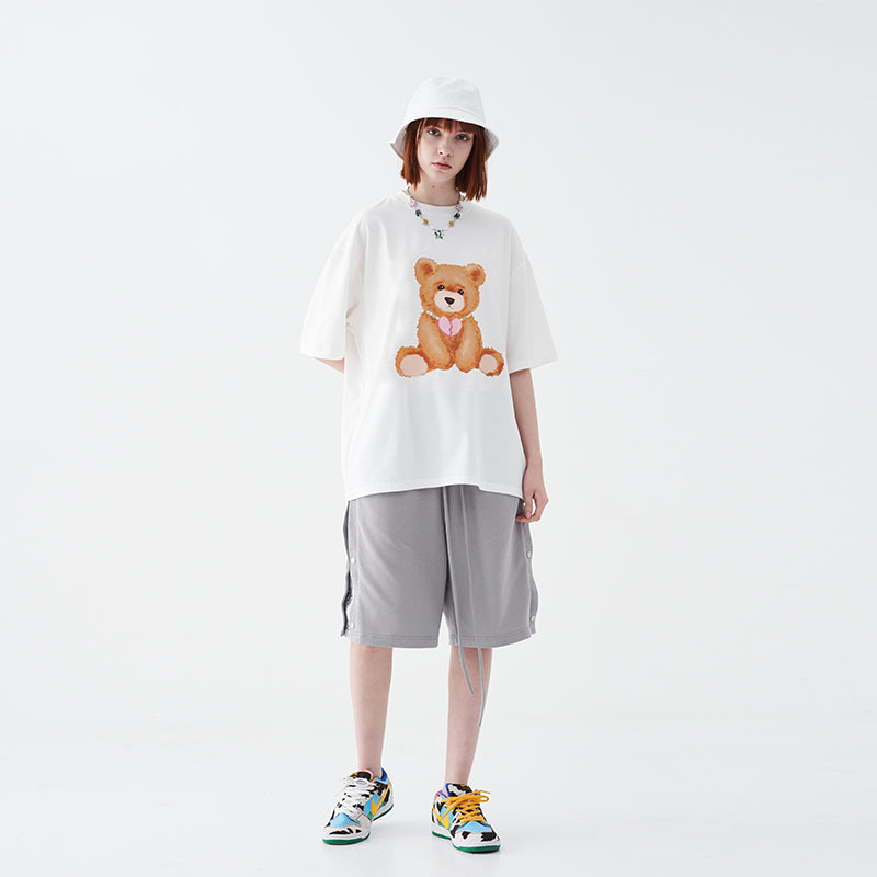 Broken Heart Necklace Bear Tee