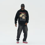 Peace & Love Printed hoodie